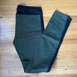 Current/Elliott Olive and Black Legging Jeans Jeggings